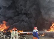 Pabrik Pengolahan Ban Bekas di Konawe Selatan Terbakar, Satu Pekerja Tewas