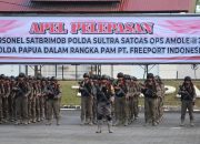 Kapolda Sultra Lepas 100 Personel Brimob ke Papua untuk Operasi Pengamanan Objek Vital Nasional