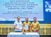 PT Vale dan Pemkab Luwu Timur Teken Nota Kesepahaman Mitigasi Bencana