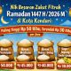 Nih Besaran Zakat Fitrah Ramadan 1447 H/2026 M di Kota Kendari : Paling Tinggi Rp 50 Ribu, Terendah Rp 30 Ribu