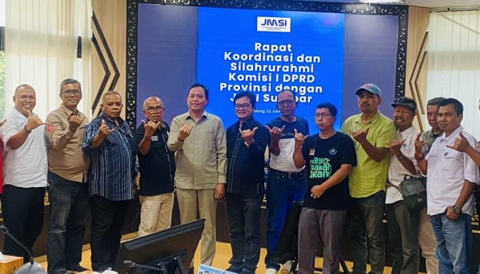 Dukung Penuh JMSI Sumbar, Komisi I DPRD Siap Sinkronkan Program dengan Kominfo