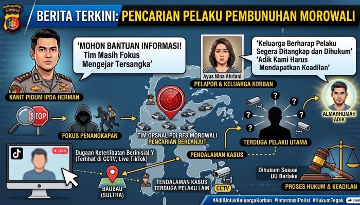 Keluarga Korban Kantongi Identitas Terduga Pelaku Pembunuhan di Morowali yang Terekam CCTV